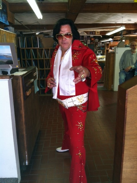 Elvis was, literally, in the building