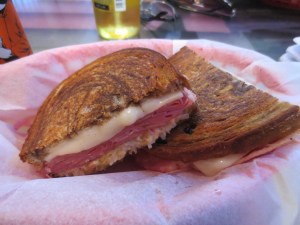 I got me a delicious Reuben sandwich - check that off the to-do list!