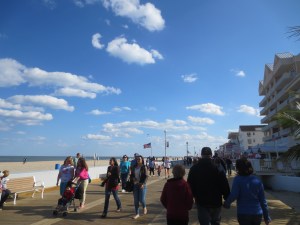 When the sun comes out, so do the people