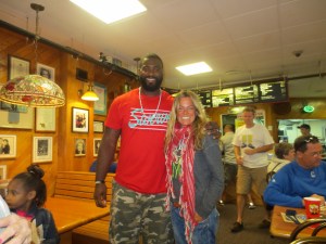 Me and Des, like buddies now