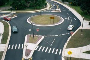 An American roundabout (rotary)