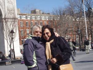 Sally and her friend Diane hanging out