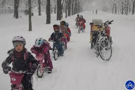 Cycling in the snow - whatever next! ;)