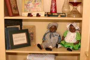 The bookcase display