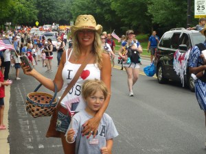 Being part of the 4th of July parade in Clarksville