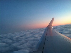 Last flight home from Chicago