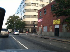 There were some people just hanging on the street - a lot of people sitting too