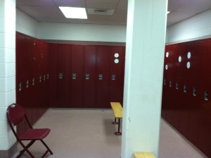 Ah, the locker room