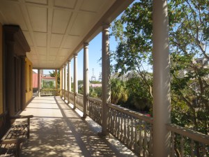 The piazza (balcony). Splendid.