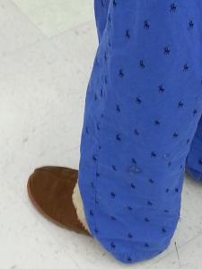 PJs and slippers at Walmart