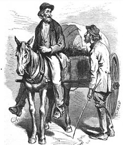 "A pair of Georgia crackers" as depicted by James Wells Champney from The Great South by Edward King, 1873