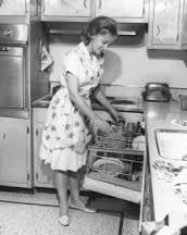 A desperate housewife unloading the dishwasher. Isn't that fascinating..? ;)