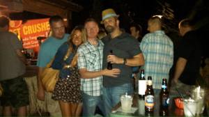 That's handsome Jeff in the middle in the checked shirt :)