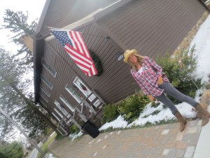 I always pass this American flag and house number. It always reminds me I'm in the USA.