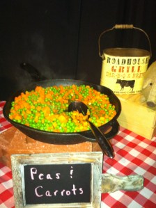 Even the peas and carrots felt really American, even tho we Brits have those too!