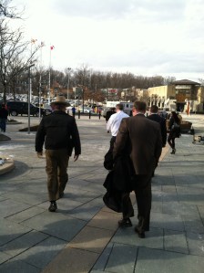 That's him in the white shirt ;)