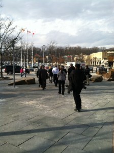 It's almost like he's running away from me....