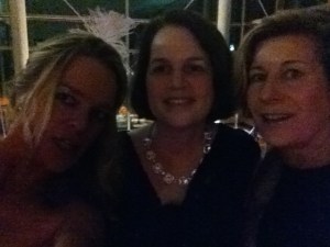 Courtney Watson and Jessie Newburn and me (trying to figure out the flash!)