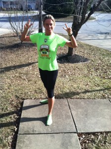 Don't worry, I will find my other leg and put some shoes on before I run! :)