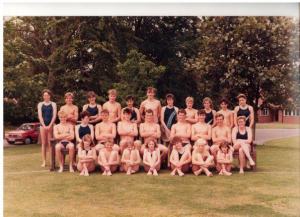 a) Jess is going to hate me for this, but she is in here somewhere! and b) Did they really take pics in the 1980s of kids with just their swimsuits on?!! Hahahaha!