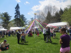 Maypole dancing