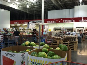 Lovely fresh fruit and naughty bakeries!