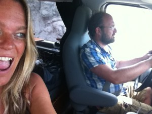 Screaming selfie in the camper!