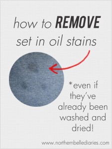 oil stains