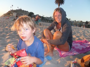 It gets cooler as the sun goes down (obviously!! ;) ) 