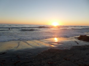 Sunset at Moonlight Beach