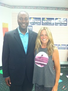 Supporting the dishy Calvin Ball :)