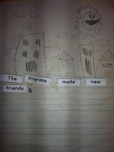 'New friends' (and I think they had a few fights first, but that bit was left out of this history lesson....)