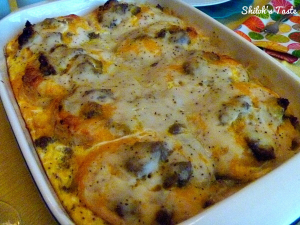 This is a Biscuits and Gravy casserole. Excuse me while I leave the room....