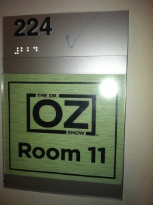 My Dr Oz dressing room :)
