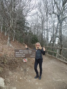 At the start of the trail